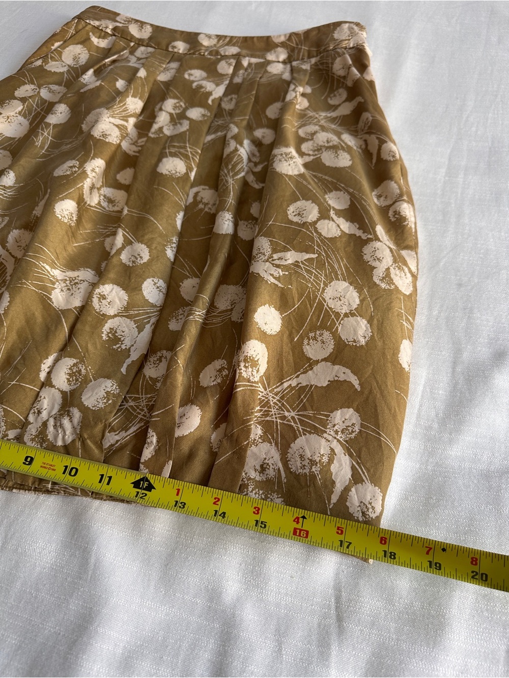 BODEN Silk Pleated Knee-Length Skirt | 4 - Picture 8 of 11